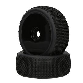 PA9392-Megabite Mounted Tire (Red Compound/Carbon Wheel/1:8 Buggy)