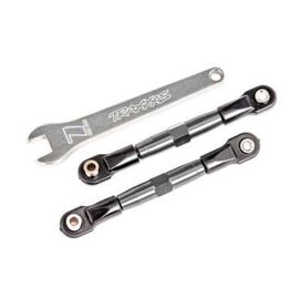 LEM2444A-Camber links, front (TUBES charcoal g ray-anodized, 7075-T6 aluminum, stron ger than titanium) (2) (