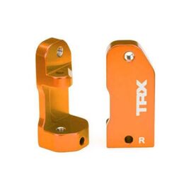 LEM3632T-Caster blocks, 30-degree, orange-anod ized 6061-T6 aluminum (left &amp; right)/ suspension screw pin (2)