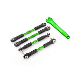 LEM3741G-Turnbuckles, aluminum (green-anodized ), camber links, front, 39mm (2), rea r, 49mm (2) (assembled w