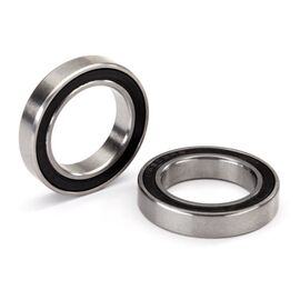 LEM5107X-Ball bearing, black rubber sealed, st ainless (17x26x5) (2)