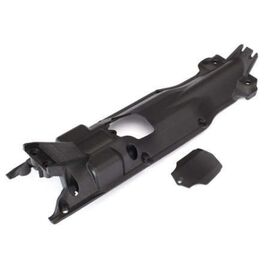 Skidplate, transmission, nylon (black )/ cover