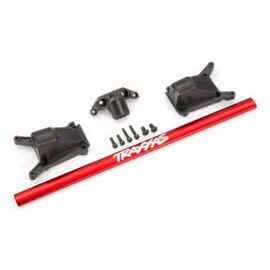 LEM6730R-Chassis brace kit, Red (fits Rustler&#169; 4X4 and Slash 4X4 equipped with Low- CG chassis)