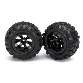 LEM7277-Tires and wheels, assembled, glued (G eode black, beadlock style wheels, Canyon AT tires, foam inser