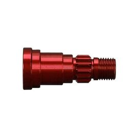 Stub axle, aluminum, red-anodized (1)