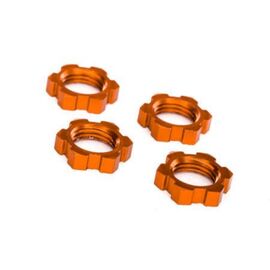 LEM7758T-Wheel nuts, splined, 17mm, serrated ( orange-anodized) (4)