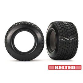 LEM7860-Tires, Gravix (belted, dual profile ( 4.3' outer, 5.7' inner)) (left &amp; righ t)/ foam inserts (2)