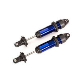 LEM7861-Shocks, GTX, medium (aluminum, blue-a nodized) (fully assembled w/o springs ) (2)