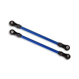 Suspension links, front lower, blue ( 2) (5x104mm, powder coated steel) (as sembled with hollow balls) (for use w
