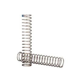 LEM8157-Springs, shock, long (natural finish)&nbsp; (GTS) (0.62 rate, blue stripe) (for use with TRX-4 Long Arm L
