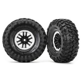 LEM8272X-Tires and wheels, assembled, glued (T RX-4 satin beadlock wheels, Canyon Trail 1.9 tires) (2)&nbsp; &nbsp; &nbsp; &nbsp;