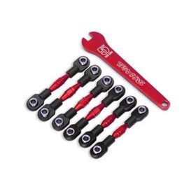 LEM8341R-Turnbuckles, aluminum (red-anodized),&nbsp; camber links, 32mm (front) (2)/ camber links, 28mm (rear) (2)