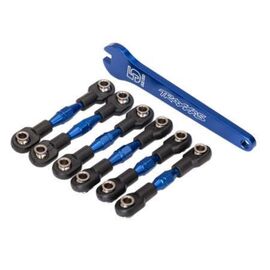 LEM8341X-Turnbuckles, aluminum (blue-anodized) , camber links, 32mm (front) (2)/ camber links, 28mm (rear) (2