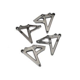 Shock mounts, rear (left & right) (sa tin black chrome-plated)
