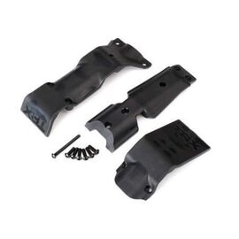 Skid plate set, front/ skid plate, re ar/ 3x10 BCS (6)/ 3x30 BCS (1) (fits #8629 & 8630 bulkheads)