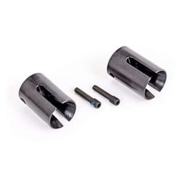 LEM8652X-Drive cup, steel, extreme heavy duty (2)/ 4x17mm screw pins, heavy duty (2 ) (machined, heat treated
