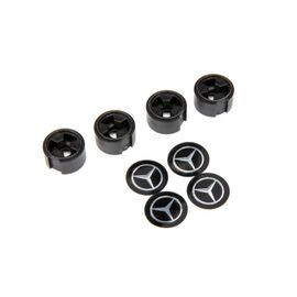 LEM8873-Center caps, Mercedes-Benz G 500 4x4 wheel (black) (4) (requires #8255A extended stub axle)