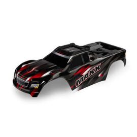 LEM8918R-Body, Maxx, red (painted, decals appl ied) (fits Maxx with extended chassis (352mm wheelbase))