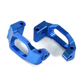 LEM8932X-Caster blocks (c-hubs), 6061-T6 alumi num (blue-anodized), left &amp; right/ 4x 22mm pin (4)/ 3x6mm BCS