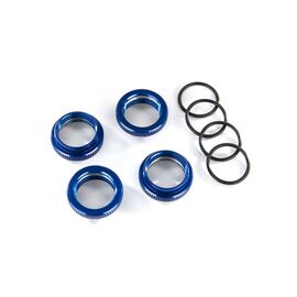 LEM8968X-Spring retainer (adjuster), blue-anod ized aluminum, GT-Maxx shocks (4) (as sembled with o-ring)