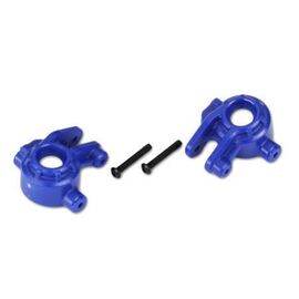 LEM9037X-Steering blocks, extreme heavy duty, blue (left &amp; right)/ 3x20mm BCS (2) ( for use with #9080 upgrad