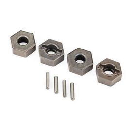 LEM9069-Wheel hubs, 12mm hex (steel), extreme heavy duty (4)/ 2x9.8mm pin (4) (for use with #9080 upgrade ki