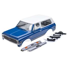 LEM9130BLWT-Body, Chevrolet Blazer (1972), comple te, blue &amp; white (painted) (includes grille, side mirrors, doo