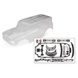 LEM9211-Body, Ford Bronco (2021) (clear, requ ires painting)/ decals/ window masks (includes grille, side mi