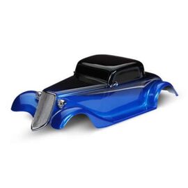LEM9333X-Body, Factory Five '33 Hot Rod Coupe, complete (blue) (painted, decals app lied) (includes front gri