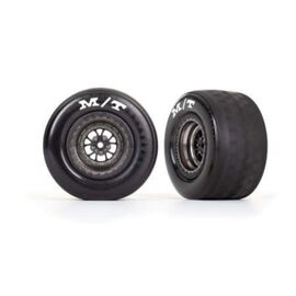 LEM9475A-Tires &amp; wheels, assembled, glued (Wel d satin black chrome wheels, tires, f oam inserts) (rear) (2)