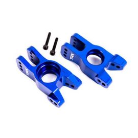 LEM9552X-Carriers, stub axle, 6061-T6 aluminum (blue-anodized) (left and right)