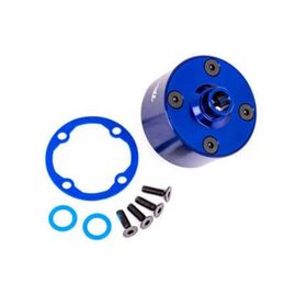 LEM9581X-Carrier, differential (aluminum, blue -anodized)/ differential bushing/ rin g gear gasket/ 3x10mm CC