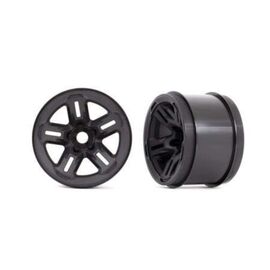 LEM9671-Wheels, 3.8' (black) (2) (17mm spline d)