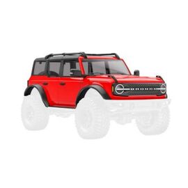 LEM9711R-Body, Ford&#194;&#160;Bronco, complete, red (inc ludes grille, side mirrors, door hand les, fender flares, win