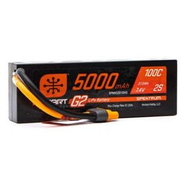 LEMSPMX52S100H3-SPMX52S100H3 5000mAh 2S 7.4V 100C Smart LiPo Battery G2 IC3