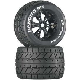 LEMDTXC3574-Bandito MT 3.8 Mounted F/R 1/10 Monster Truck CS Tires Black 17mm (2)