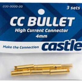 LEMCCBULLET4-CONNECTEUR BULLET 4.0mm (3sets)