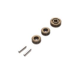 LEMAXI252016-SCX6 Idler &amp; Output Gear/Shaft Set