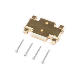 Chassis Skid Plate, Brass 19.5g: AX24