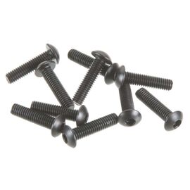 AXA116 Hex Socket Button Head M3x12mm Black (10)