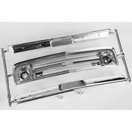 LEMAXIC1560-AX31560 67 Chevy C/10 Grille Bumpers Chrome/Black