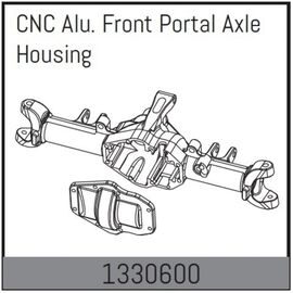 AB1330600-CNC Alu. Front Portal Axle Housing - Yucatan