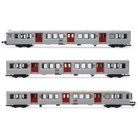 SNCF 3 RIB 70 Wagon portes rouges Ep IV-V