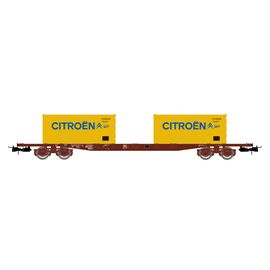SNCF CTW S70 à 4 essieux 2 x 20' CitroenEp. IV