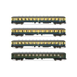 DB 4 voitures train interzones bleu/beige Ep.IV-V