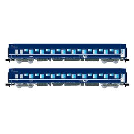 SNCF 2 voitures-lits T2 blue Nudellogo Ep. IV-V