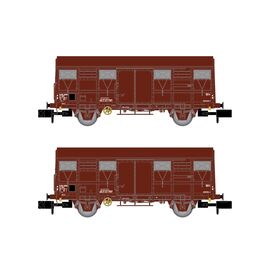 SNCF 2 wagons marchandises couverts G4 Permaplex Ep IV