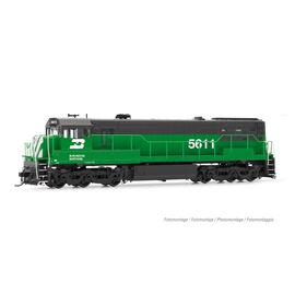 Burlington North.locomotive diesel U25c phase II no.1 DC