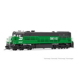 Burlington North.locomotive diesel U25c phase II no.2 DC