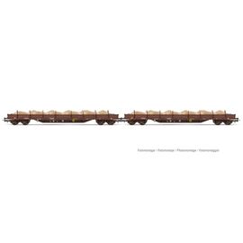 DR 2 Rungenwagen 4-achsig Res mit Sand Ep. IV